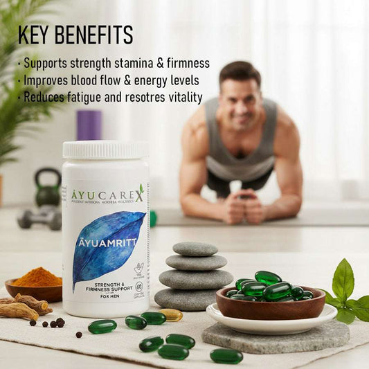 AYUAMRITT – Strength & Firmness Support for Men – Ayurvedic Sexual Wellness & Vitality