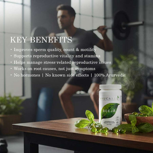 BEEJĀ – Reproductive Vitality Support for Men – Ayurvedic Sexual Health & Energy