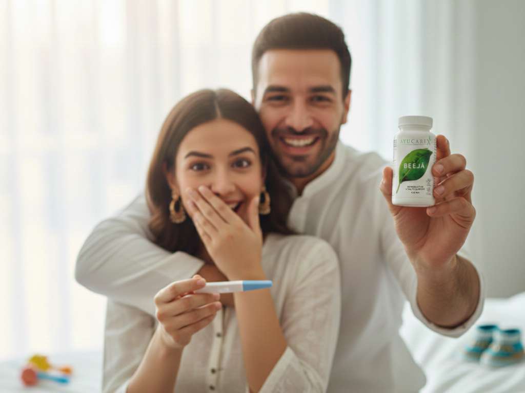 Ayucarex Beeja supports male fertility naturally through Ayurveda by improving sperm quality, vitality, and reproductive health.