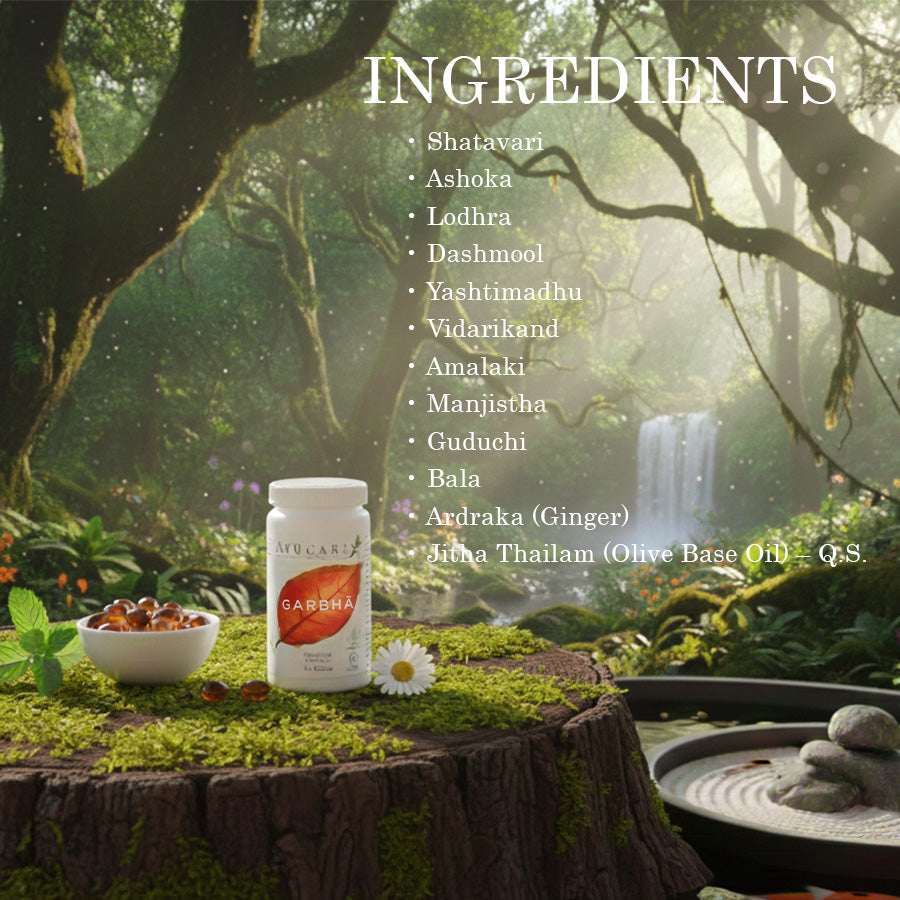 GARBHA Fertility Support for Women – Ayurvedic Hormonal Balance & Conception Wellness