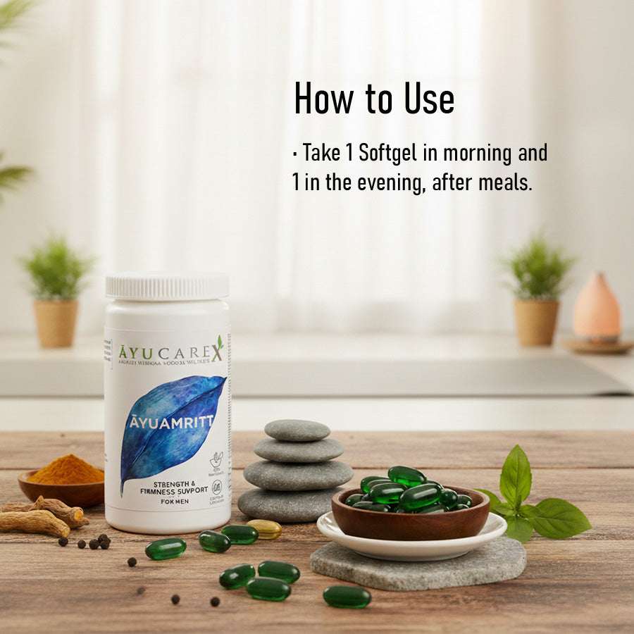 AYUAMRITT – Strength & Firmness Support for Men – Ayurvedic Sexual Wellness & Vitality
