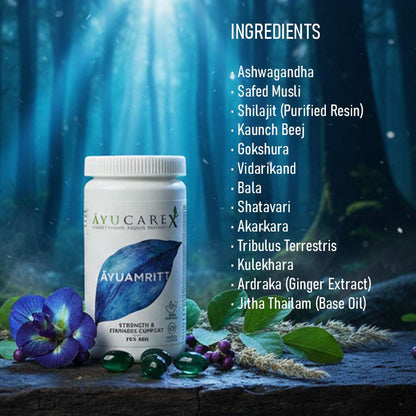 AYUAMRITT – Strength & Firmness Support for Men – Ayurvedic Sexual Wellness & Vitality