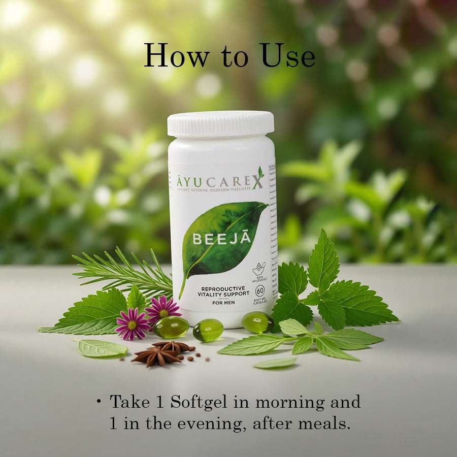BEEJĀ – Reproductive Vitality Support for Men – Ayurvedic Sexual Health & Energy