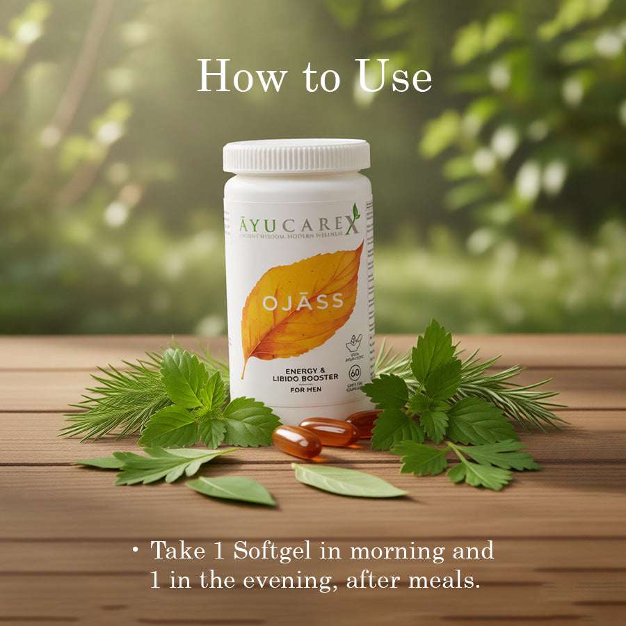 OJĀSS Ayurvedic Energy & Libido Booster for Men – Natural Stamina & Vitality Support