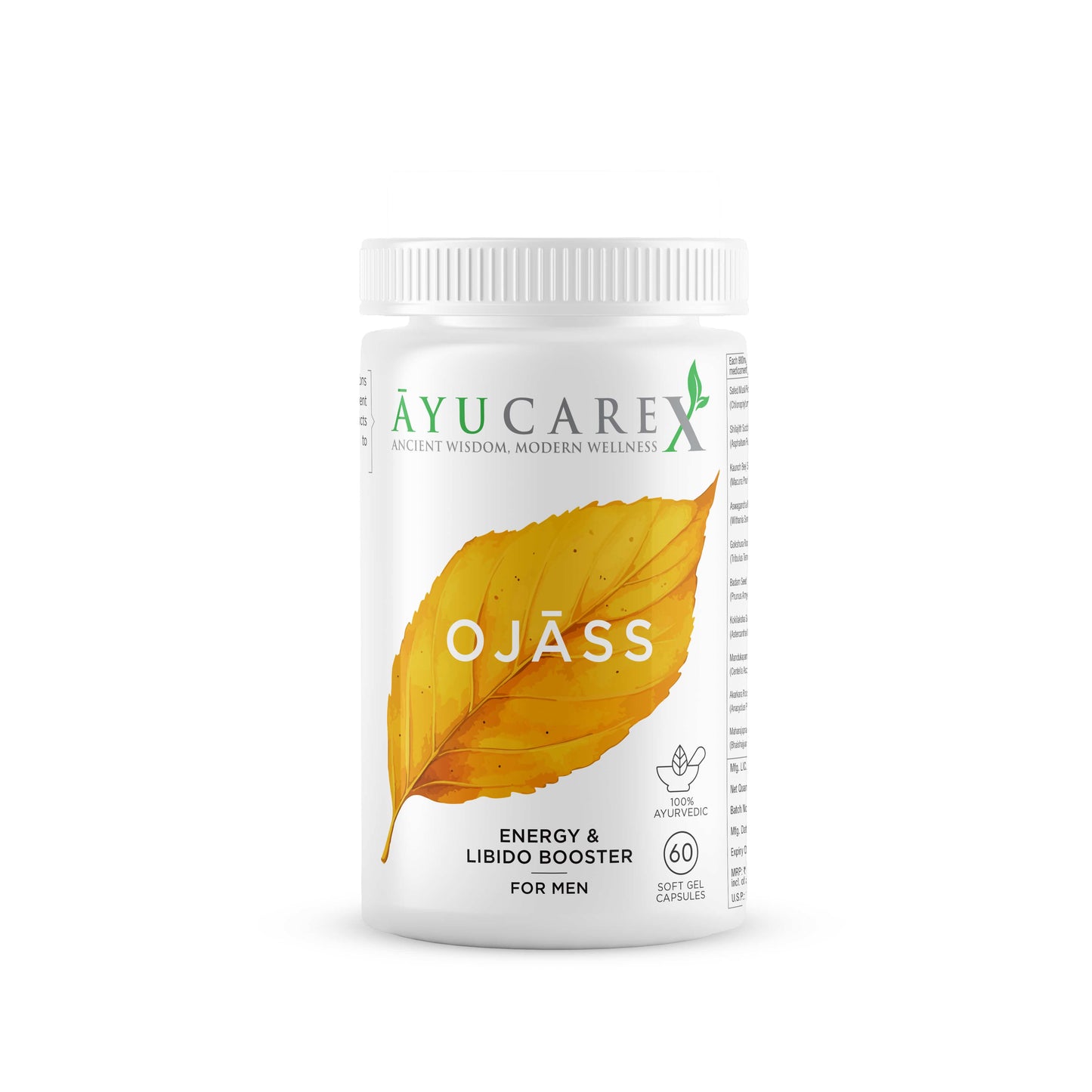 OJĀSS Ayurvedic Energy & Libido Booster for Men – Natural Stamina & Vitality Support