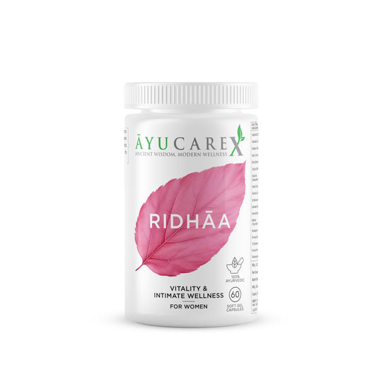 RIDHĀA Vitality & Intimate Wellness for Women – Ayurvedic Hormonal Balance & Energy Support
